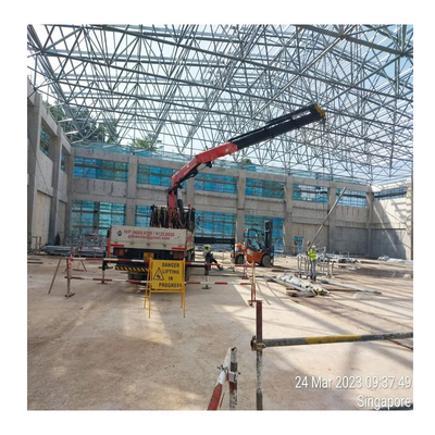 Q345 S355JR 또는 Q235 S235JR 철강 구조 건설용 철강 공간 프레임 노드